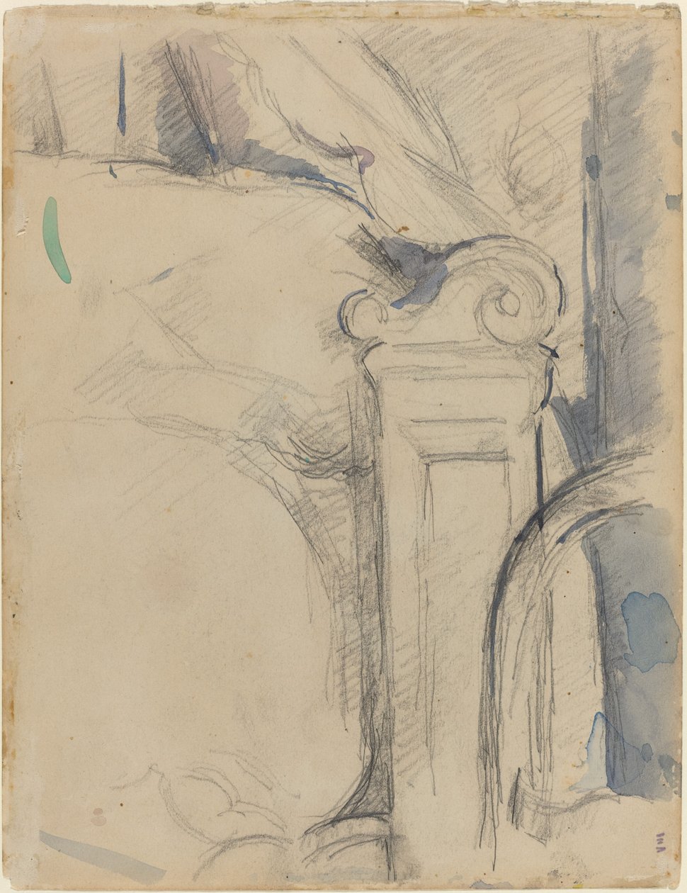 Pied de lit [verso], vers 1895 - Paul Cézanne