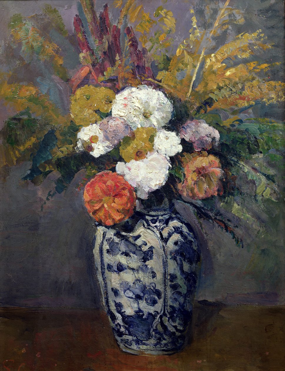 Dahlias, vers 1873 - Paul Cézanne