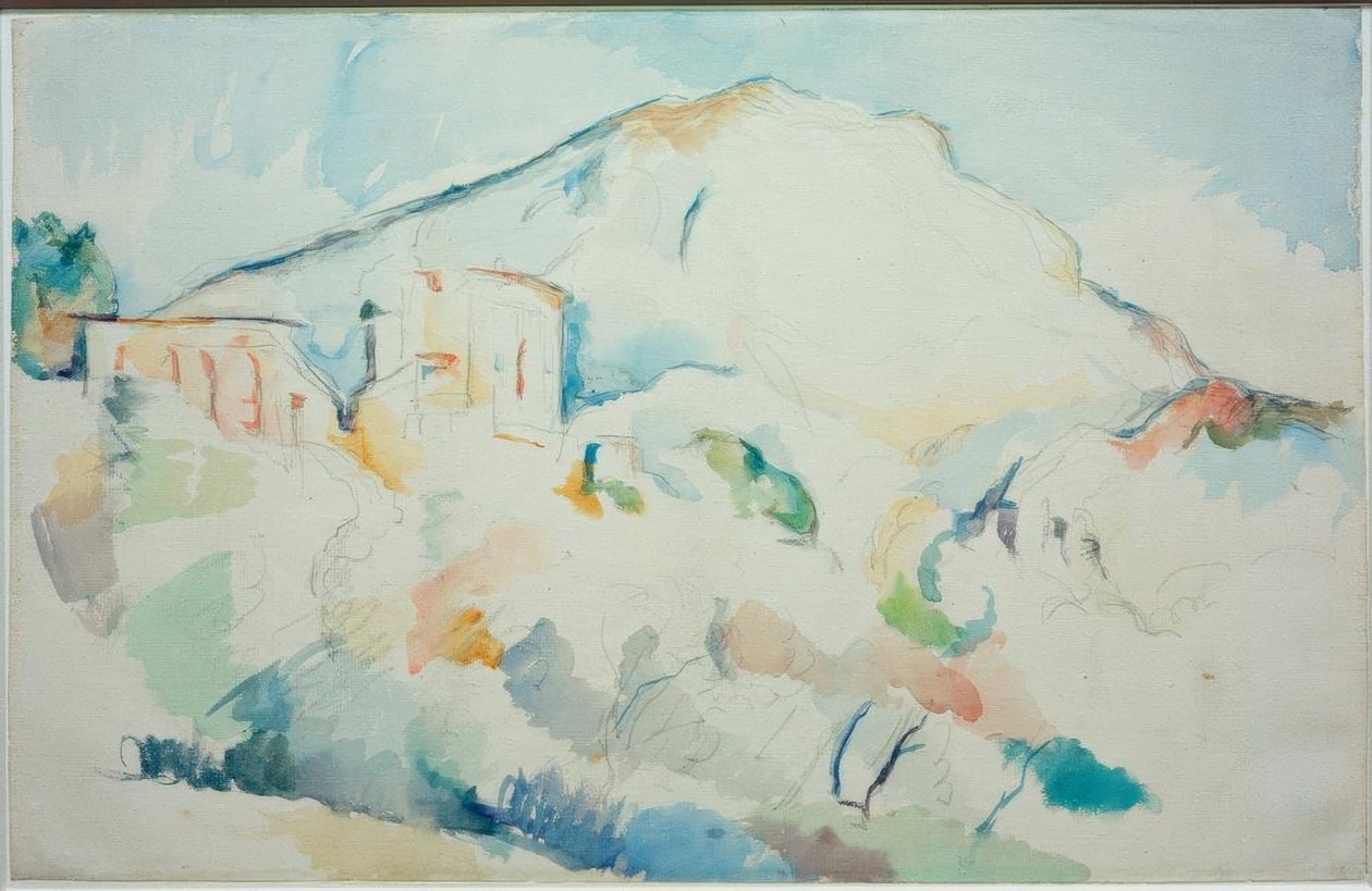 Le Château Noir et la montagne Sainte-Victoire - Paul Cézanne