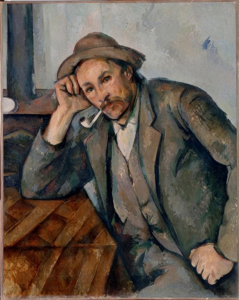 Fumeur accoudé - Paul Cézanne