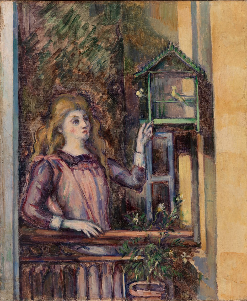 Jeune fille à la volière - Paul Cézanne
