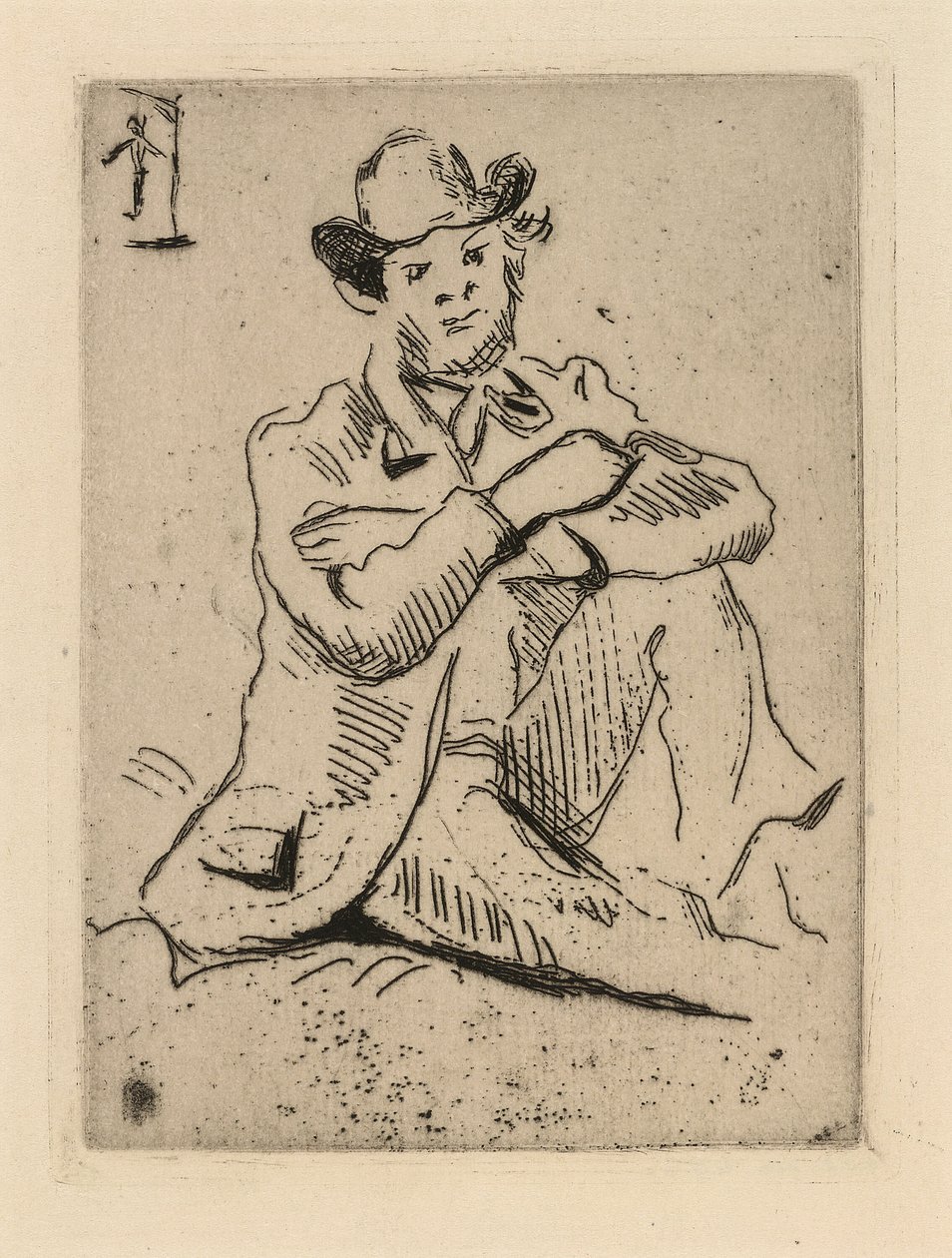 Guillaumin avec le pendu - Paul Cézanne