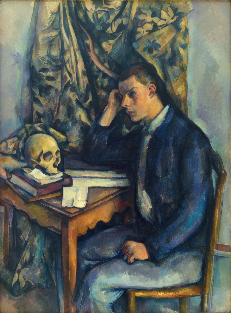 Jeune homme à la tête de mort - Paul Cézanne