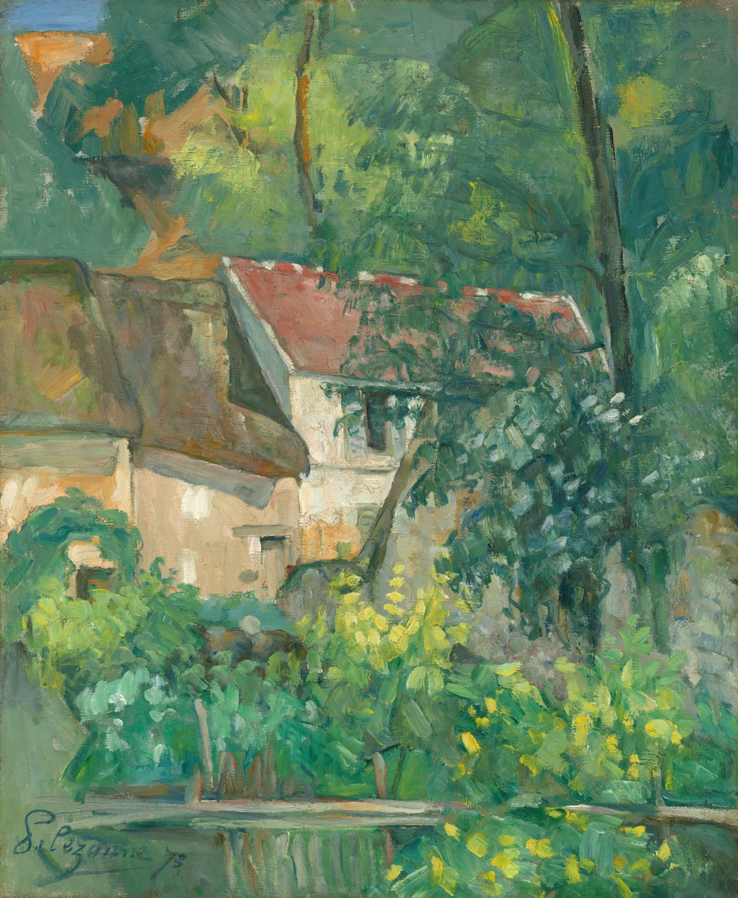 La Maison du père Lacroix, Auvers-sur-Oise - Paul Cézanne
