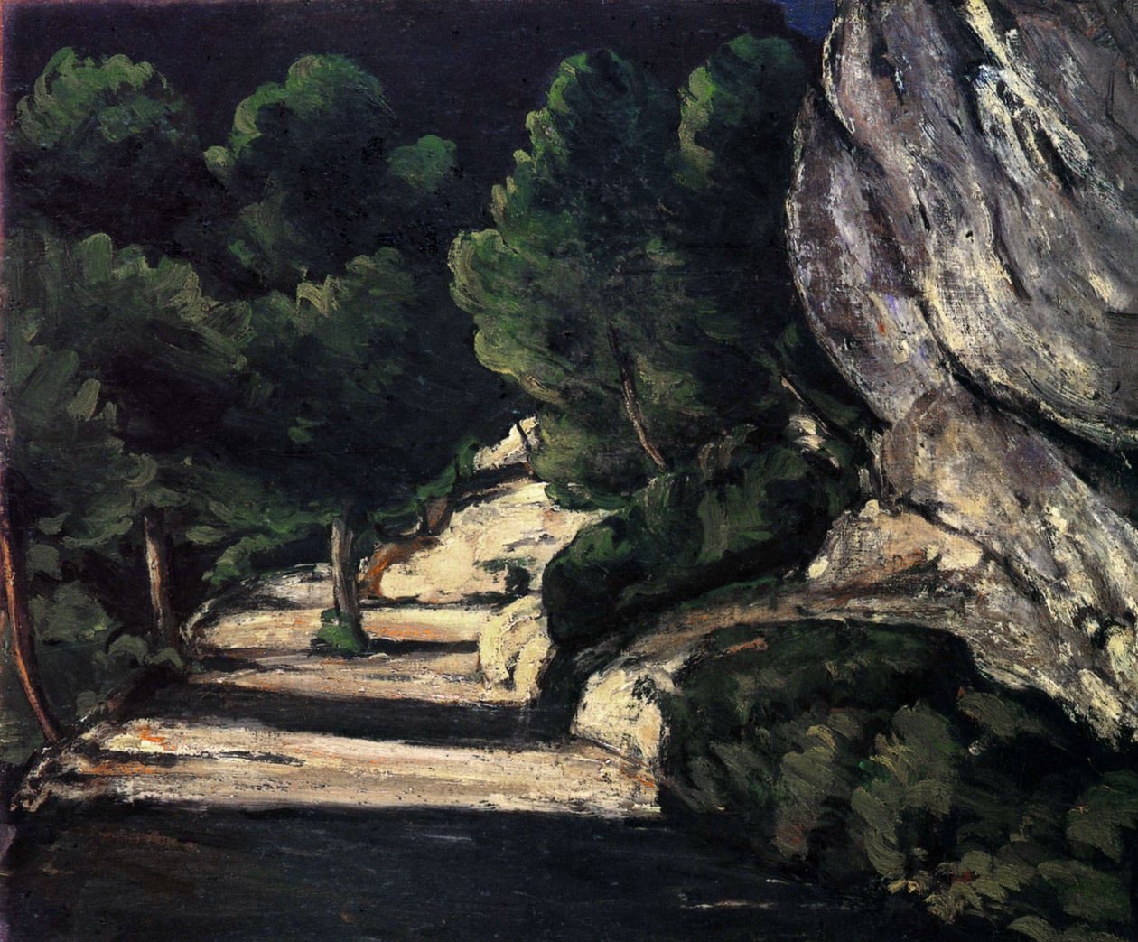 La Route forestière - Paul Cézanne