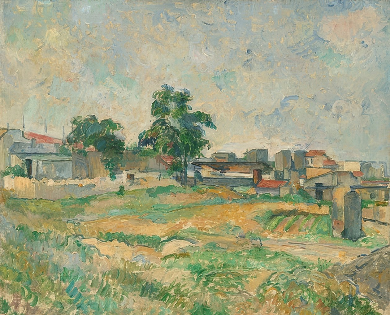 Paysage près de Paris. Vers 1876 - Paul Cézanne