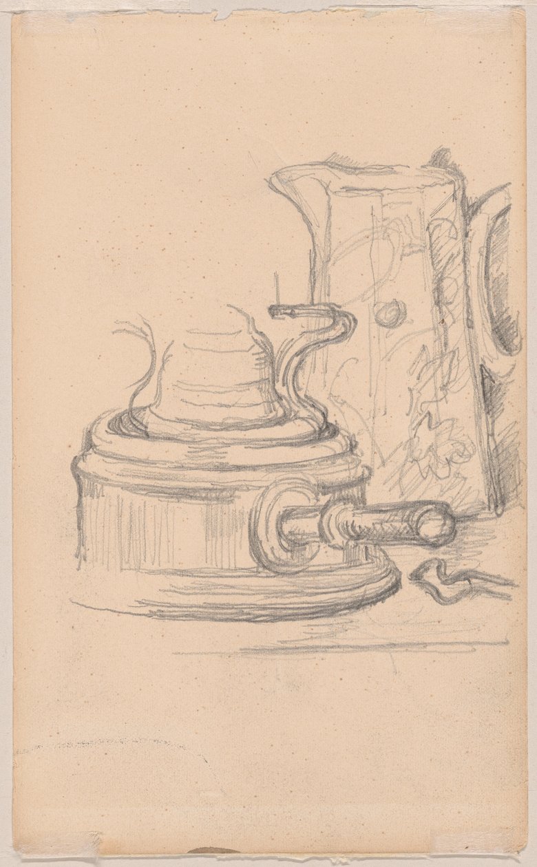 Cruche à lait et réchaud à alcool - Paul Cézanne