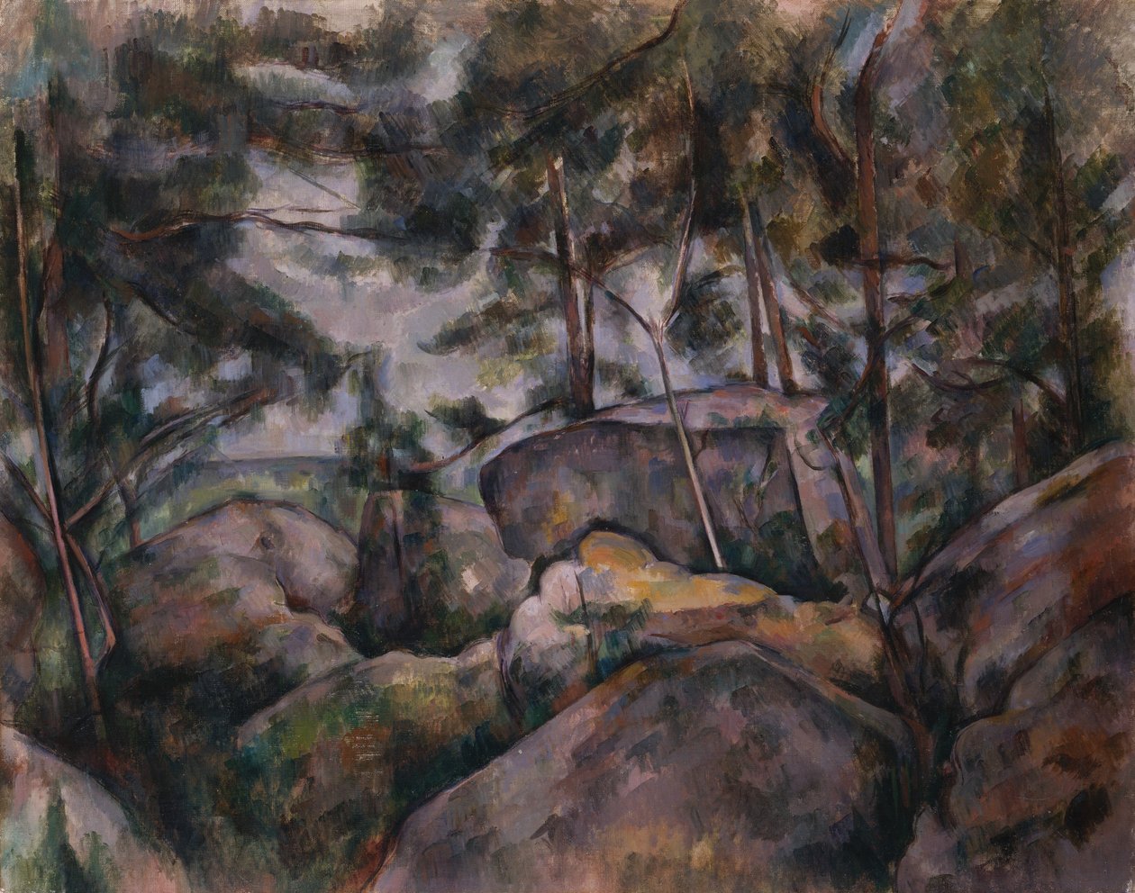 Rochers dans la Forêt, années 1890 - Paul Cézanne