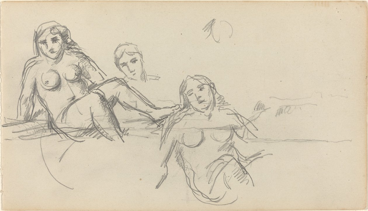 Baigneuse assise [verso], 1882-1885 - Paul Cézanne