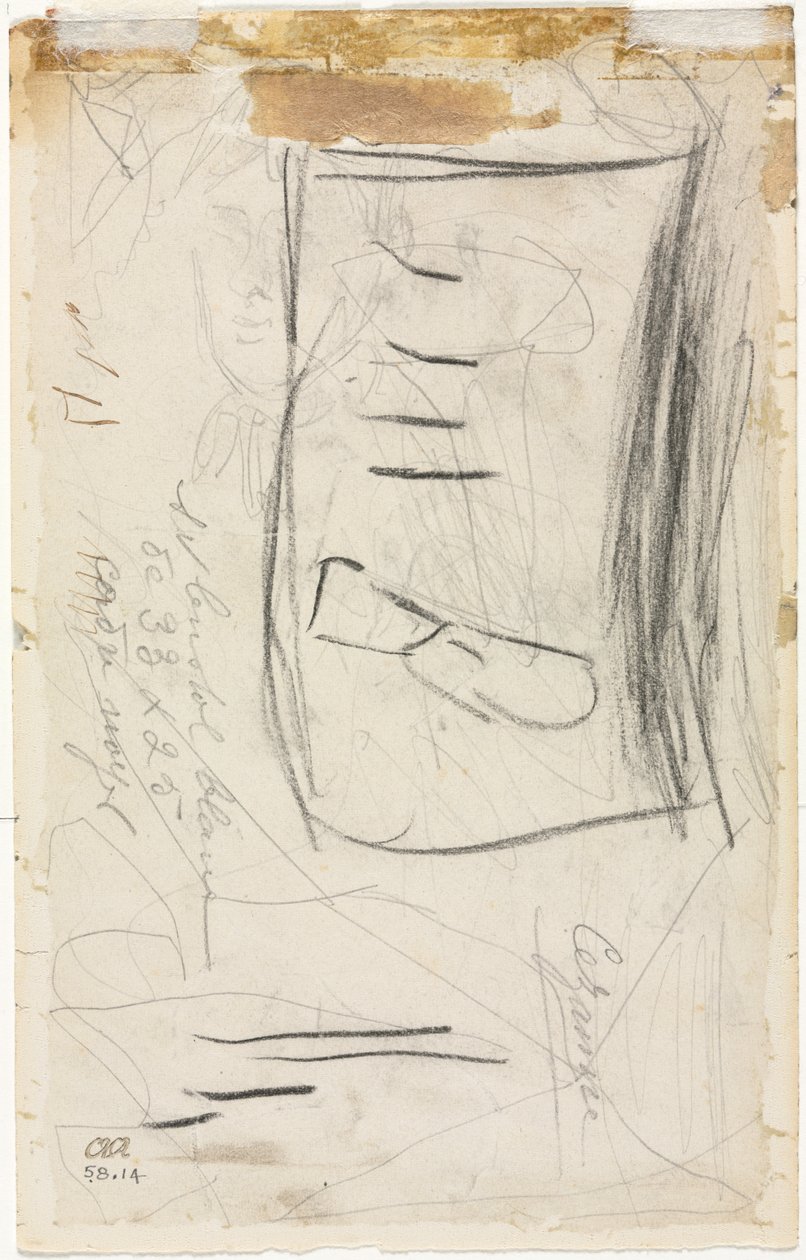 Esquisse de Madame Cézanne (verso) - Paul Cézanne