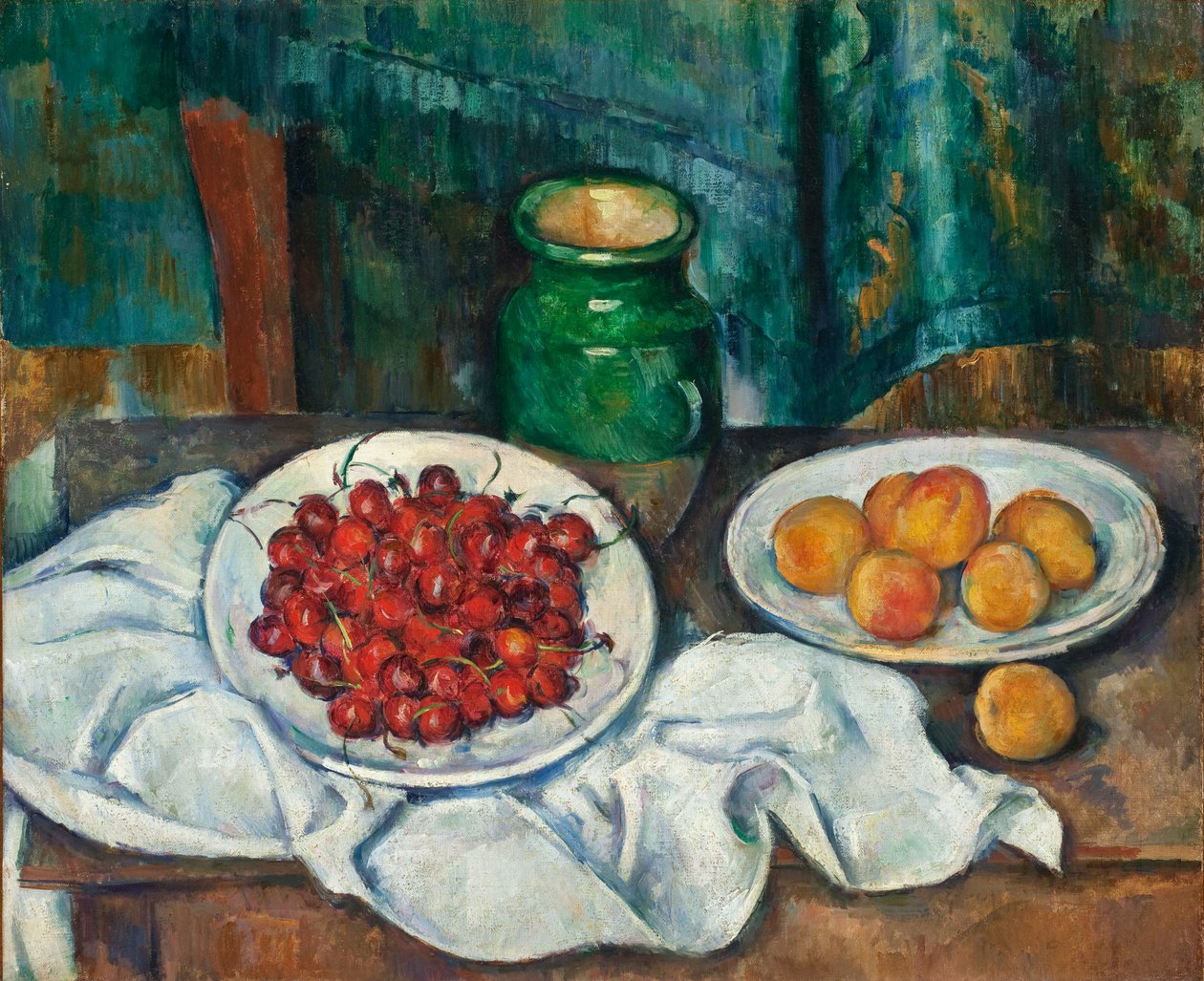 Nature Morte avec Cerises et Pêches - Paul Cézanne