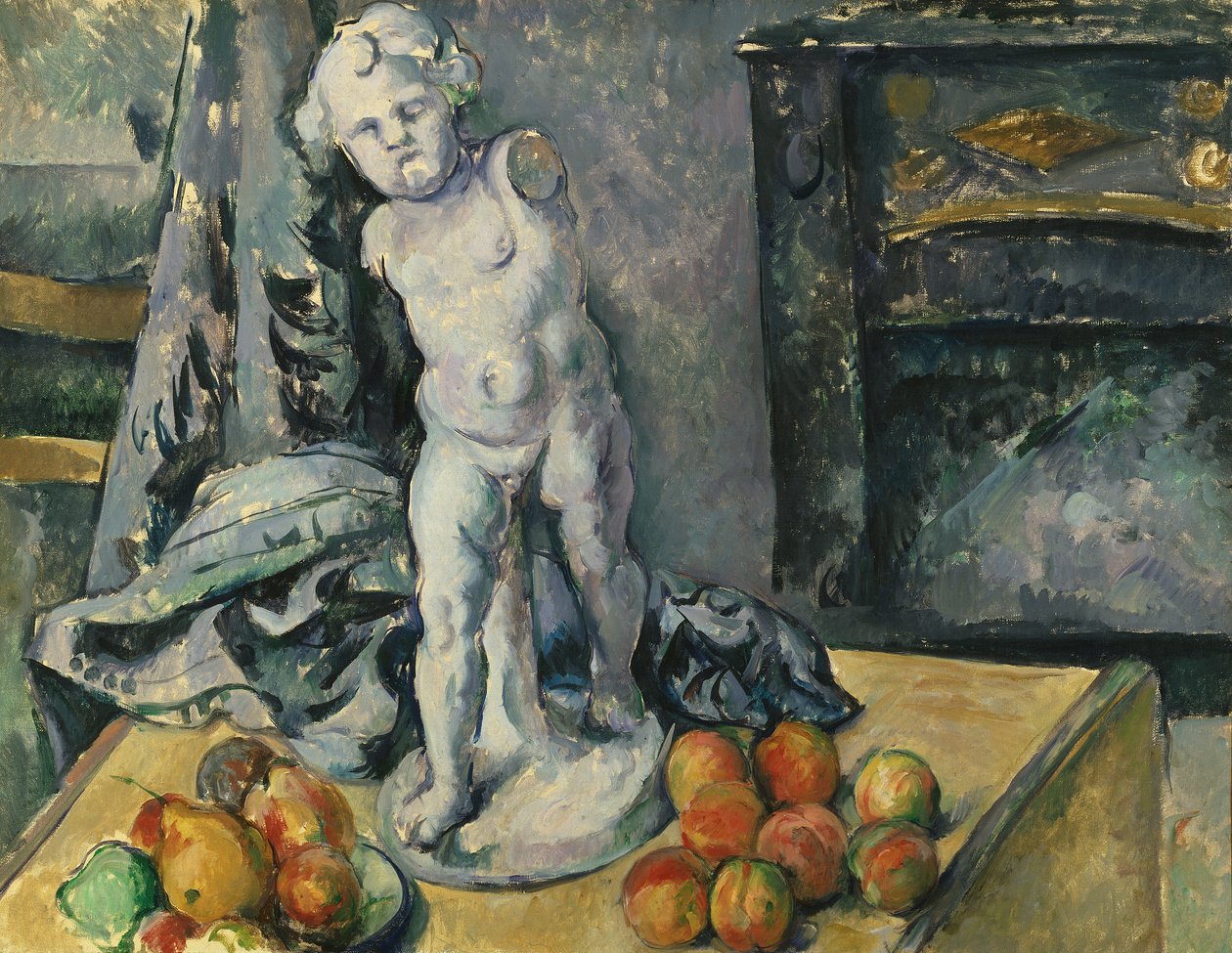 Nature morte avec Cupidon en plâtre, années 1890 - Paul Cézanne