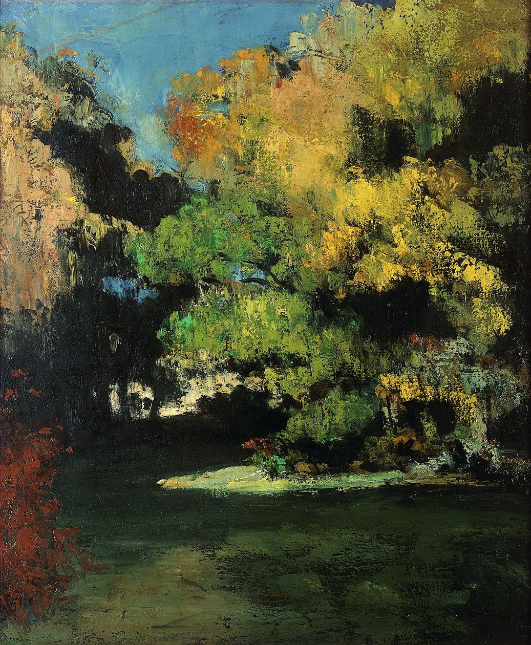 La clairière, c.1867 - Paul Cézanne