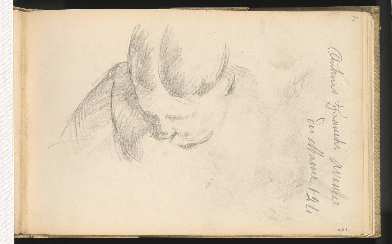 Femme Penchée en Avant - Paul Cézanne