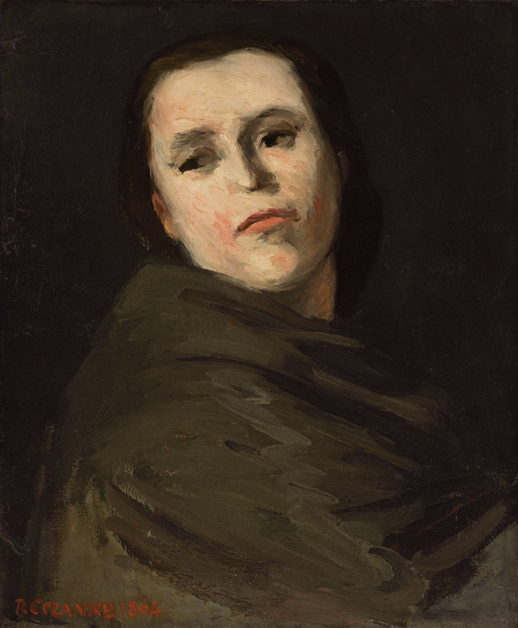 Tête de femme, 1864 - Paul Cézanne