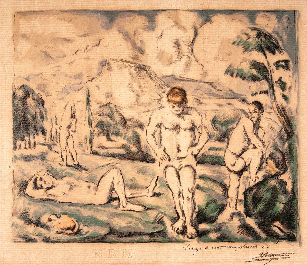 Les Grandes Baigneuses - Paul Cézanne, Auguste Clot