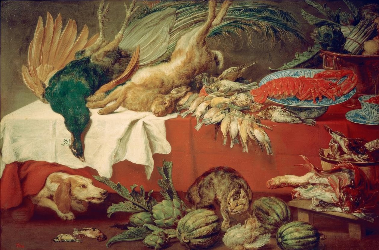 Nature morte avec gibier et homard - Paul De Vos