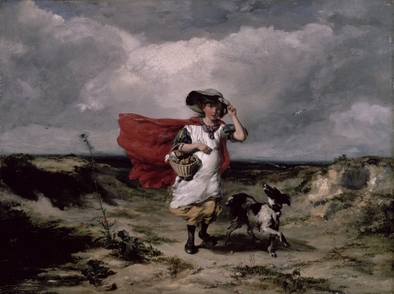 Traversée de la lande, jour venteux, 1836 - Paul Falconer Poole