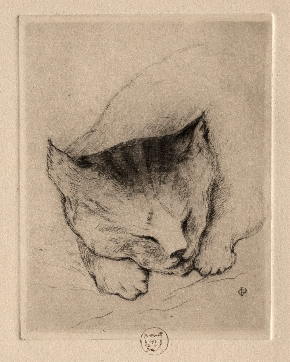 Six gravures : Tête d