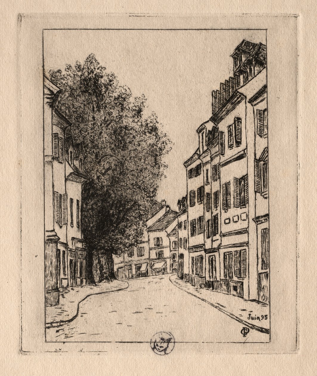 Six eaux-fortes : Notre-Dame, Pontoise - Paul Gachet