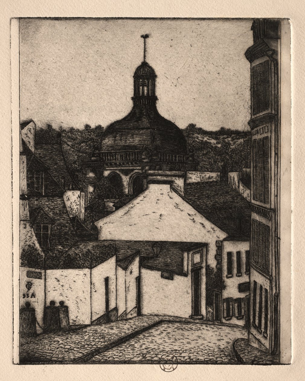 Six eaux-fortes : Rue Notre-Dame, Pontoise - Paul Gachet