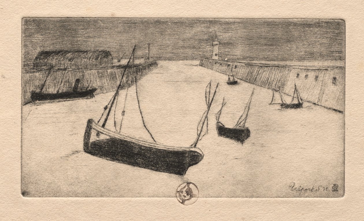 Six eaux-fortes : Tréport, 1895 - Paul Gachet