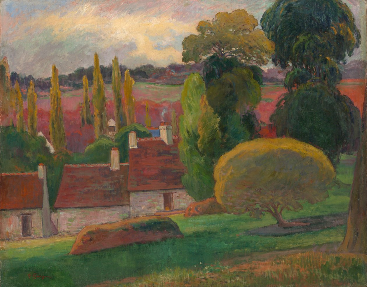 Une ferme en Bretagne, vers 1894 - Paul Gauguin