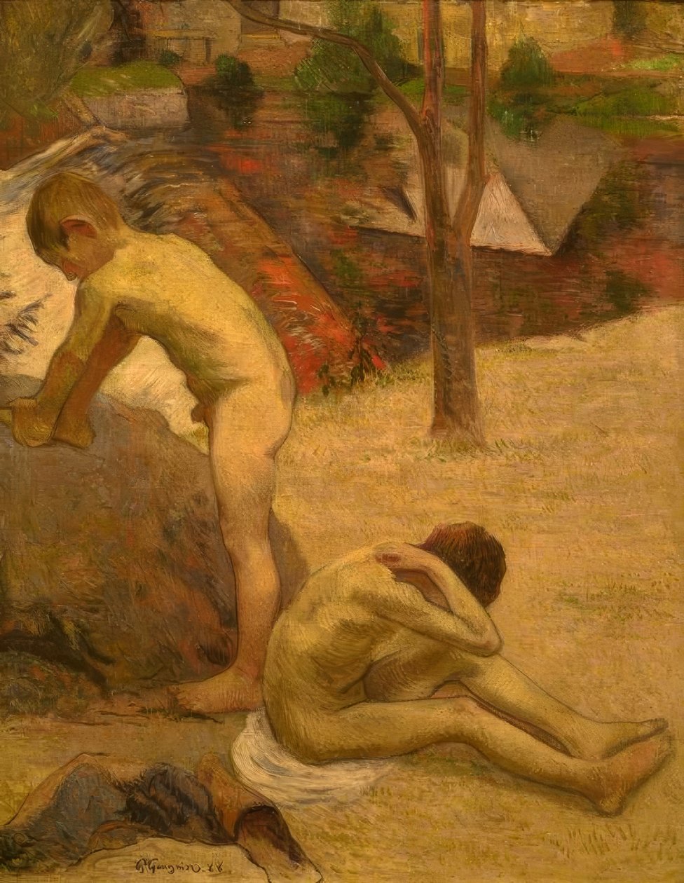 Garçons bretons se baignant - Paul Gauguin