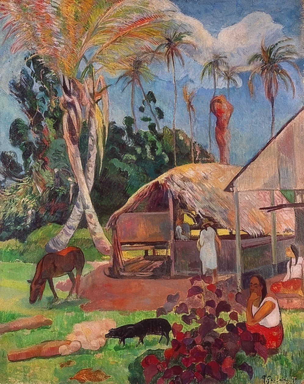 Les cochons noirs - Paul Gauguin