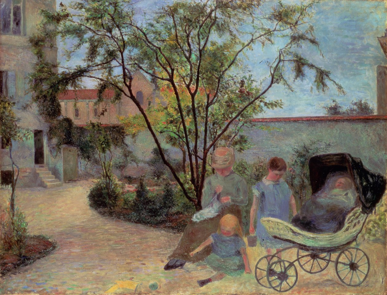 Personnages dans un jardin, vers 1881 - Paul Gauguin