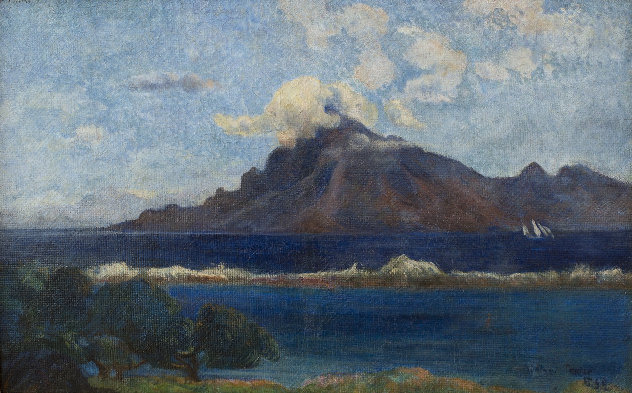 French: Paysage de Te vaa - Paul Gauguin