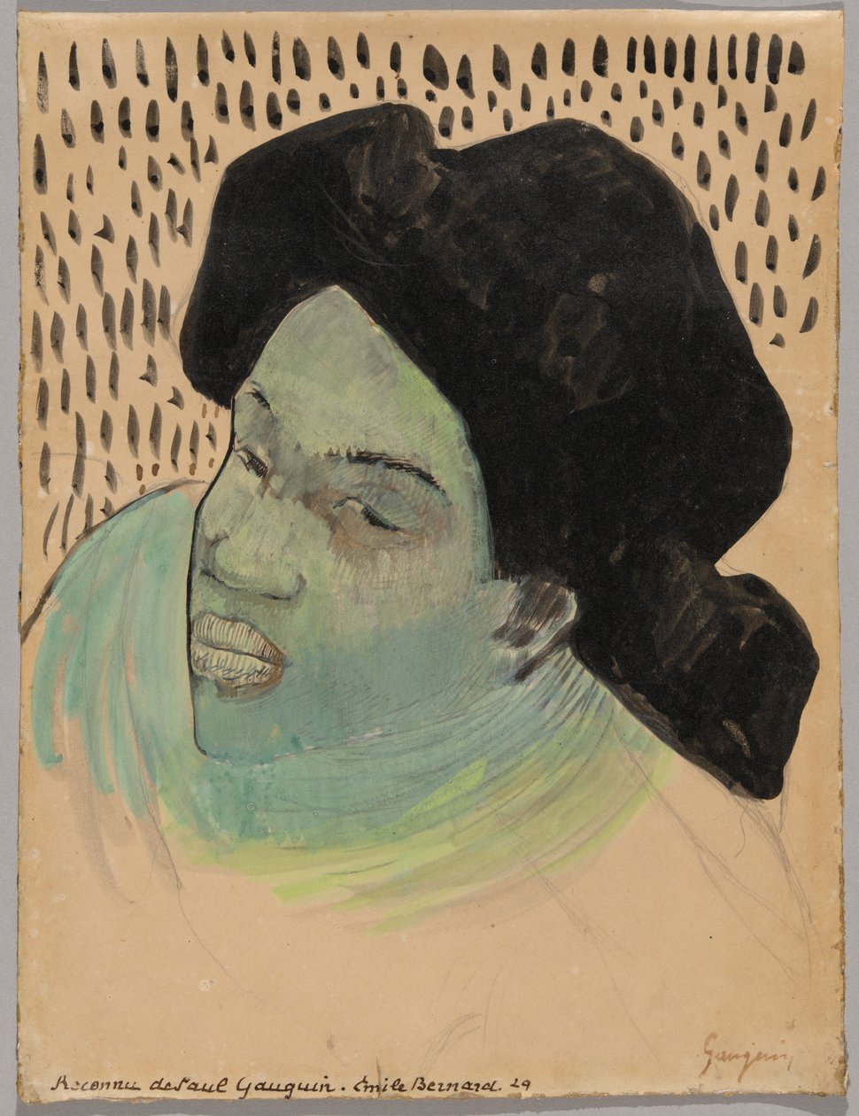 Tête de femme tahitienne - Paul Gauguin