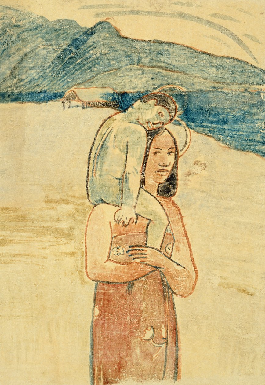 Je te salue Maria, c.1894 (litho) - Paul Gauguin