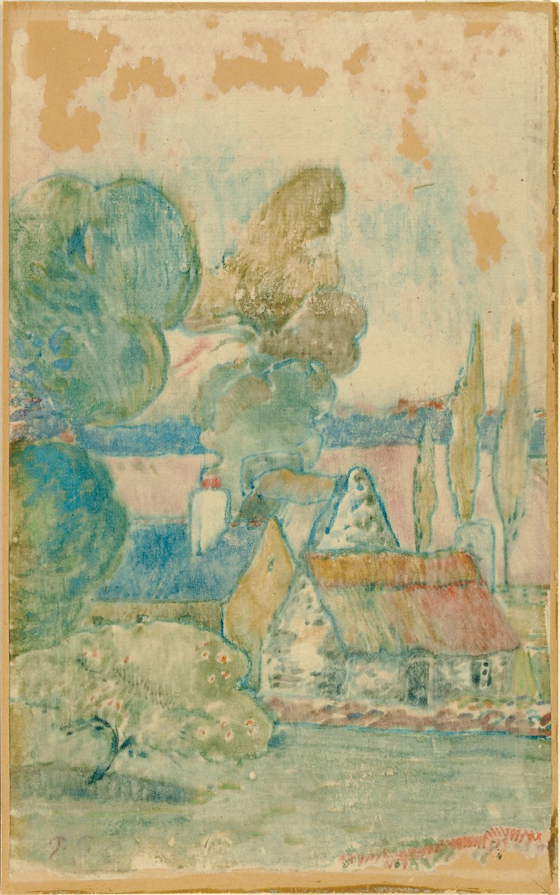 Les Chaumières - Paul Gauguin
