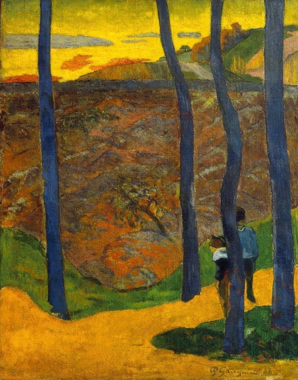 Les arbres bleus - Paul Gauguin