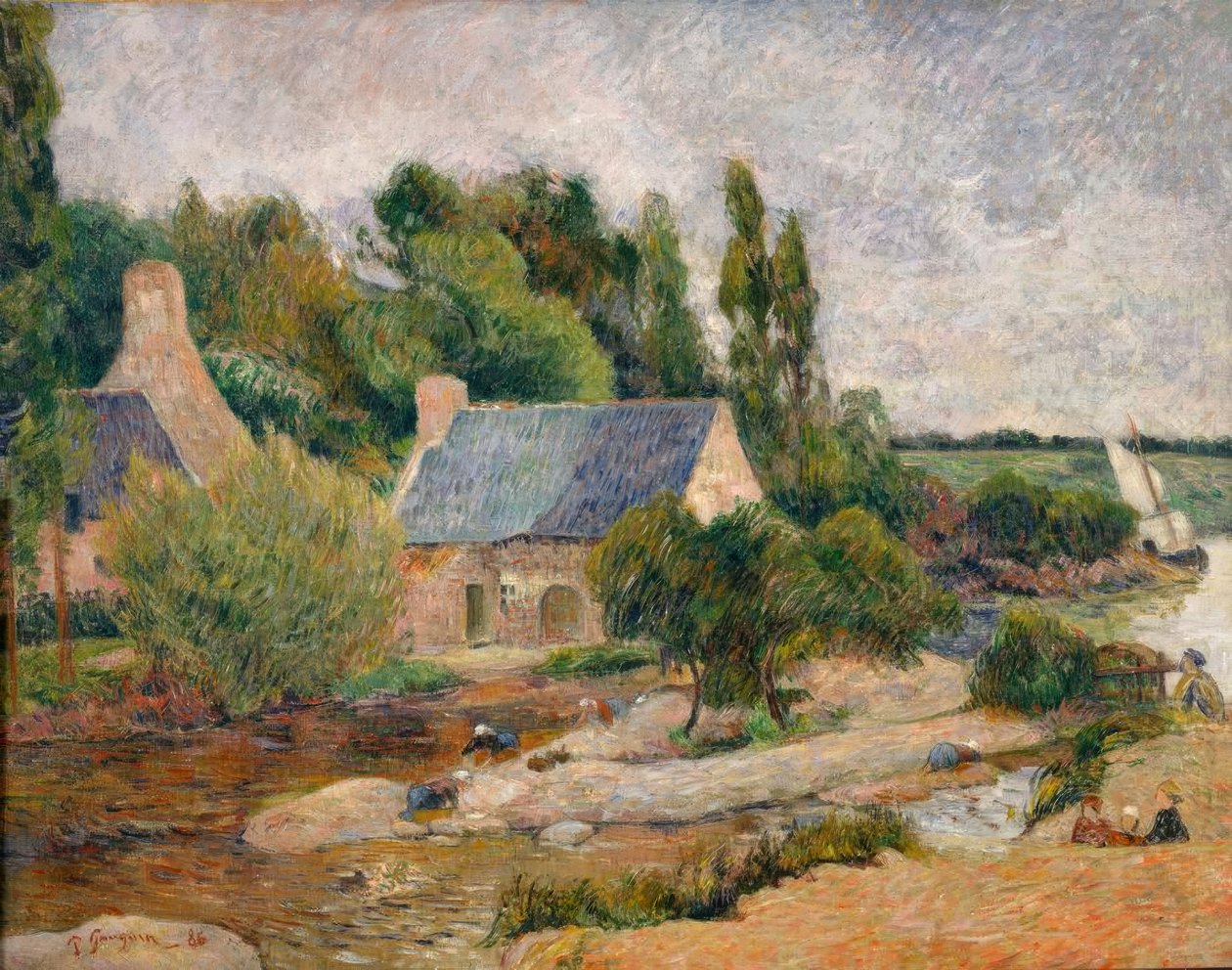Les lavandières à Pont-Aven - Paul Gauguin