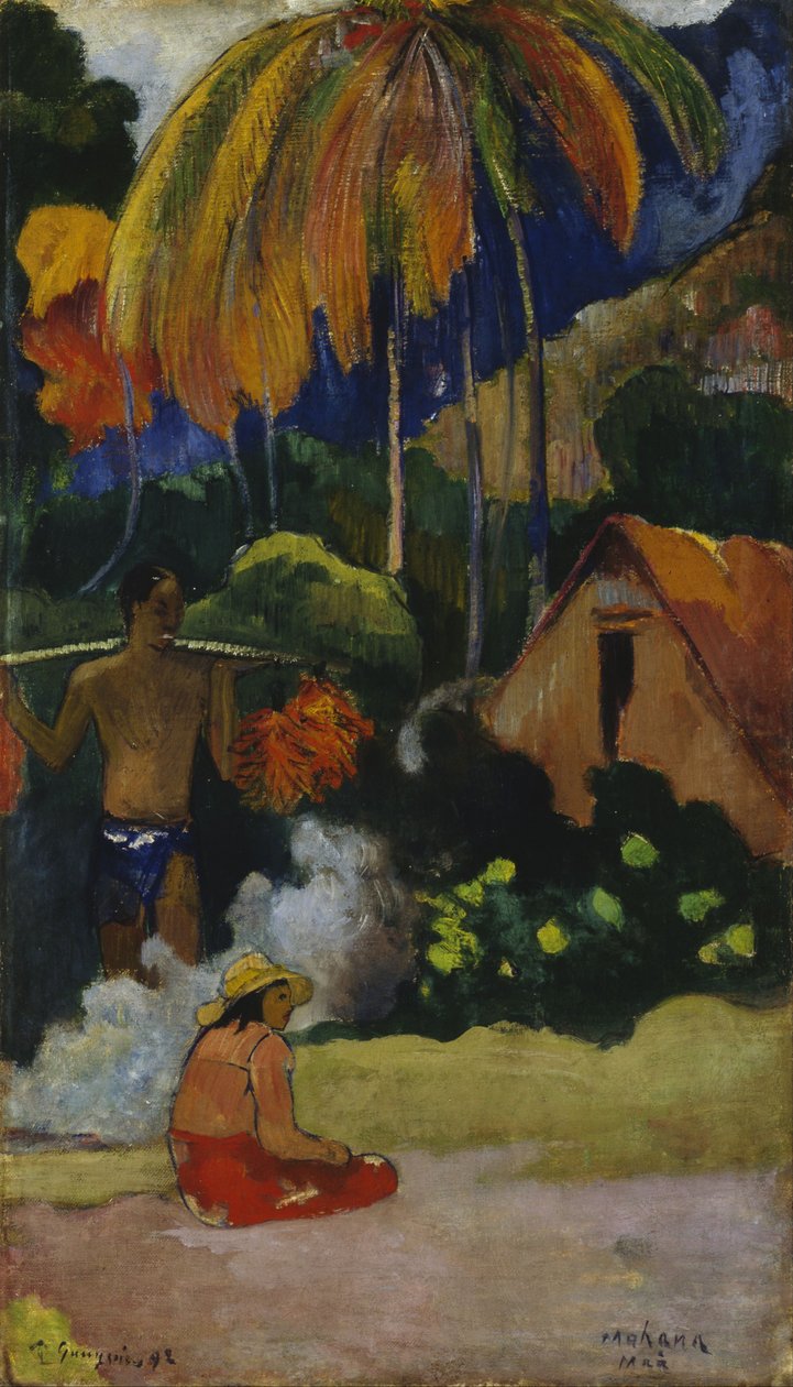 Mahana Maà Paysage à Tahiti - Paul Gauguin