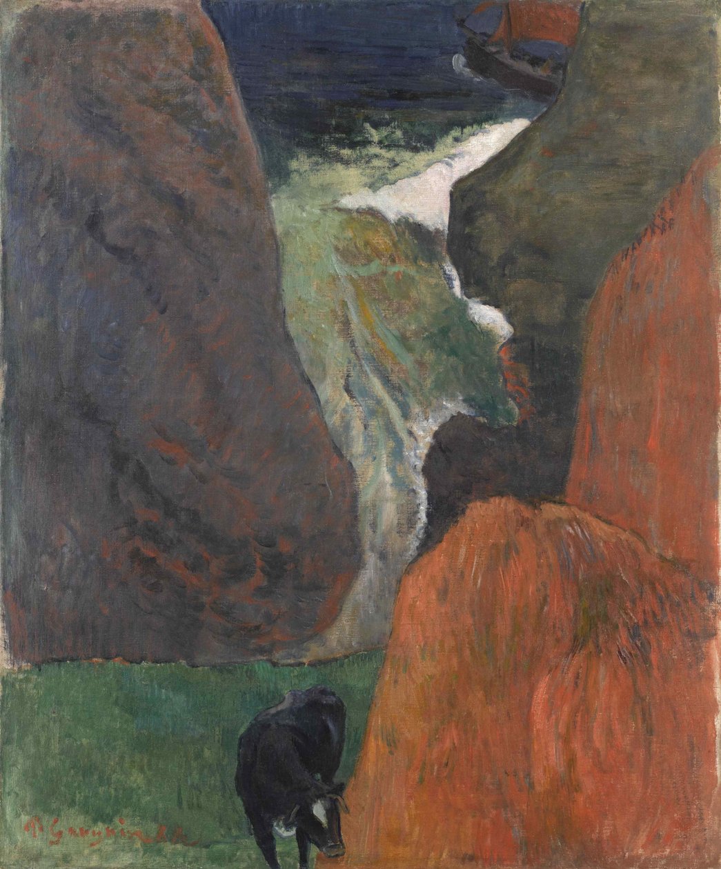 Marine avec vache, 1888 - Paul Gauguin