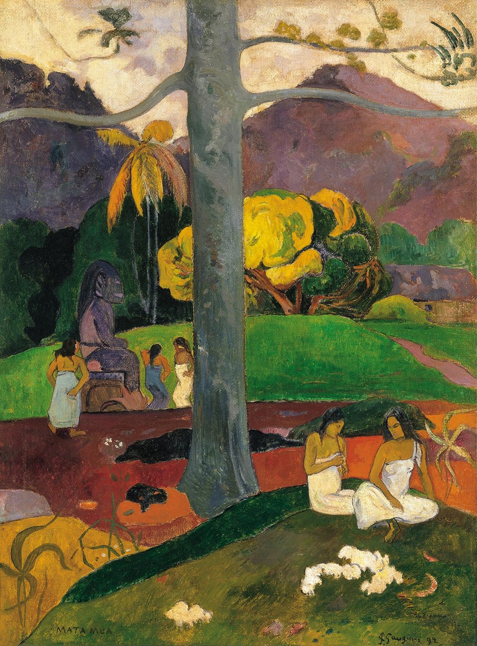 Mata Mua Dans les temps anciens, 1892 - Paul Gauguin