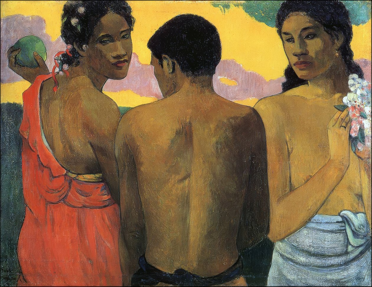 P. Gauguin, Trois Tahitiens - Paul Gauguin