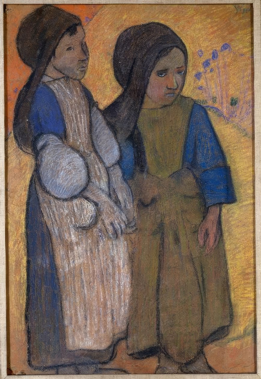 Petites bretonnes devant la mer II - Paul Gauguin