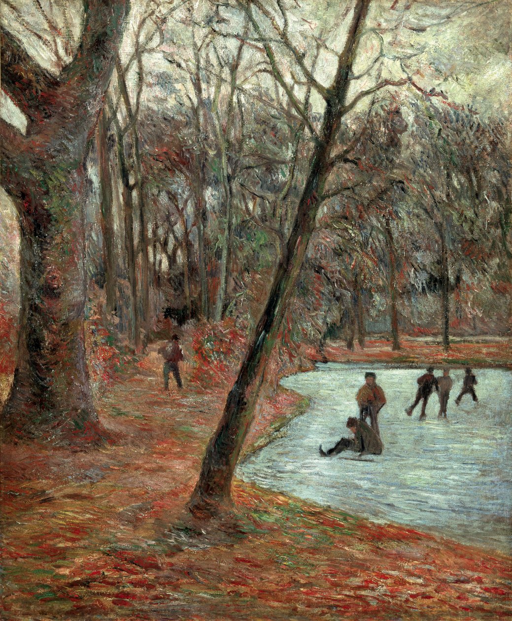 Patineurs dans le parc de Frederiksberg - Paul Gauguin