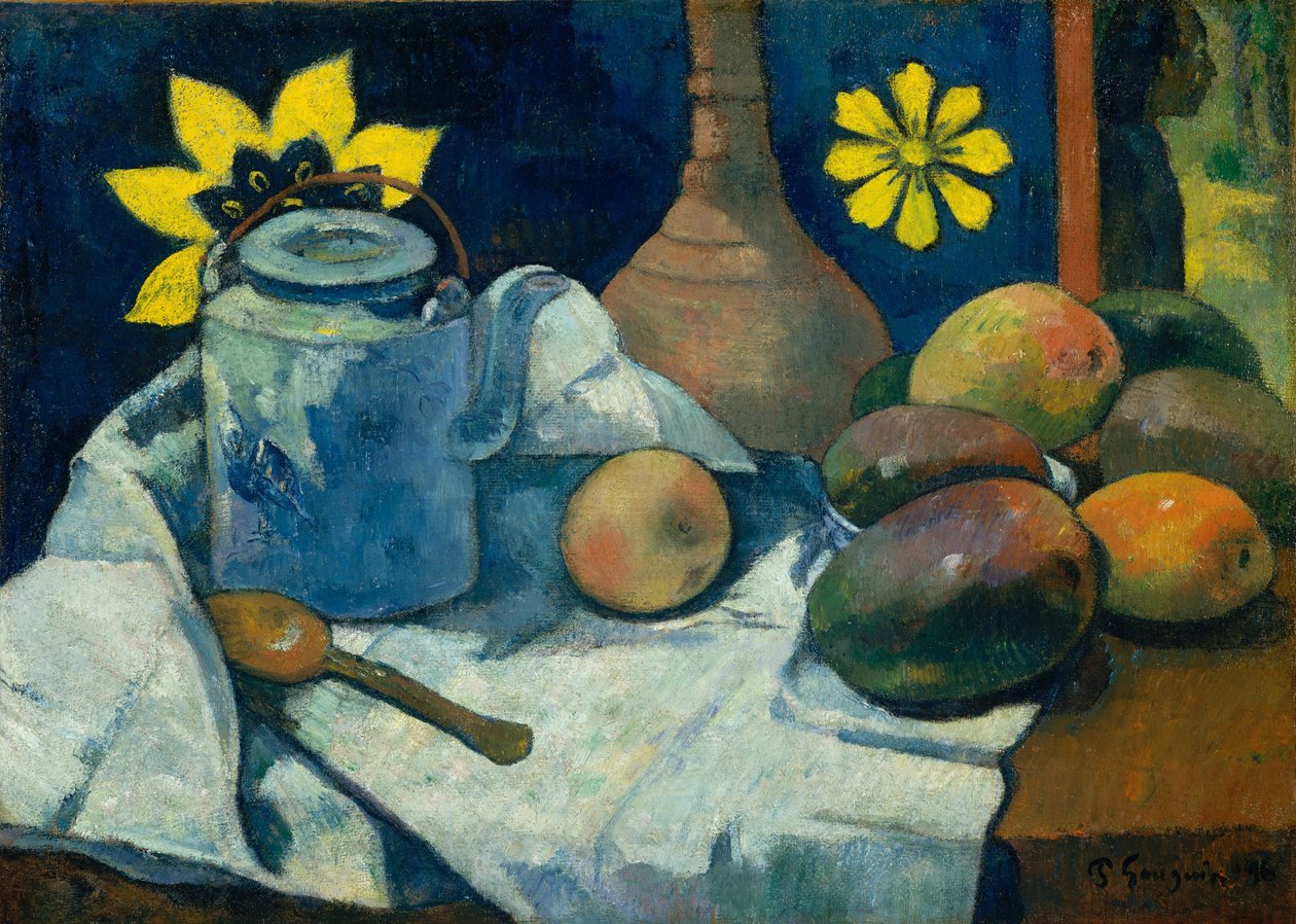 Nature morte avec théière et fruits, 1896 - Paul Gauguin