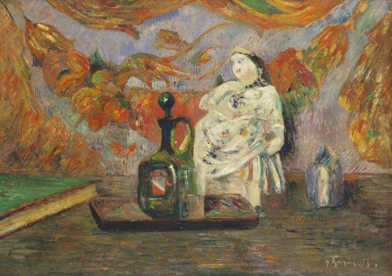 Nature morte avec une figurine en céramique - Paul Gauguin