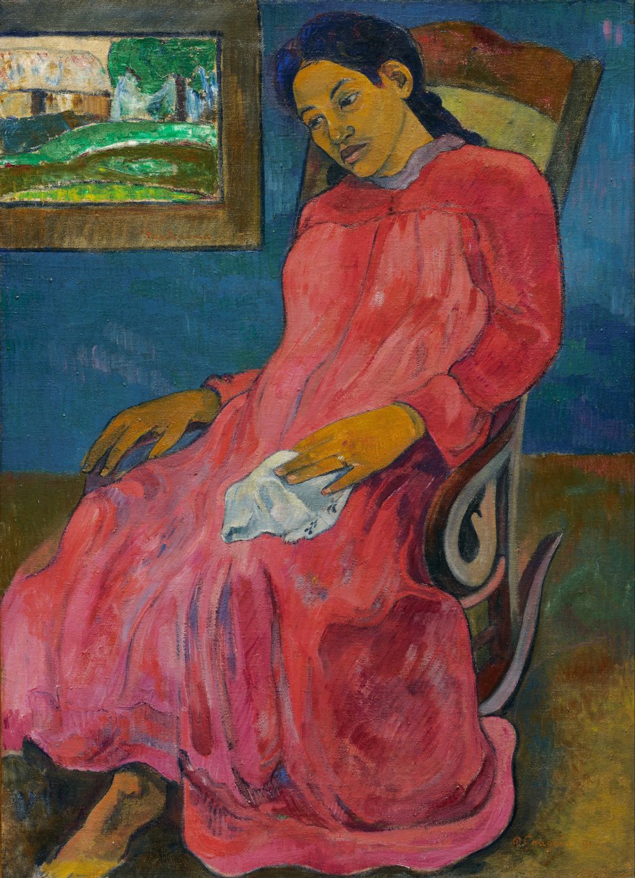 Tahitien :  Faaturuma Mélancolique - Paul Gauguin