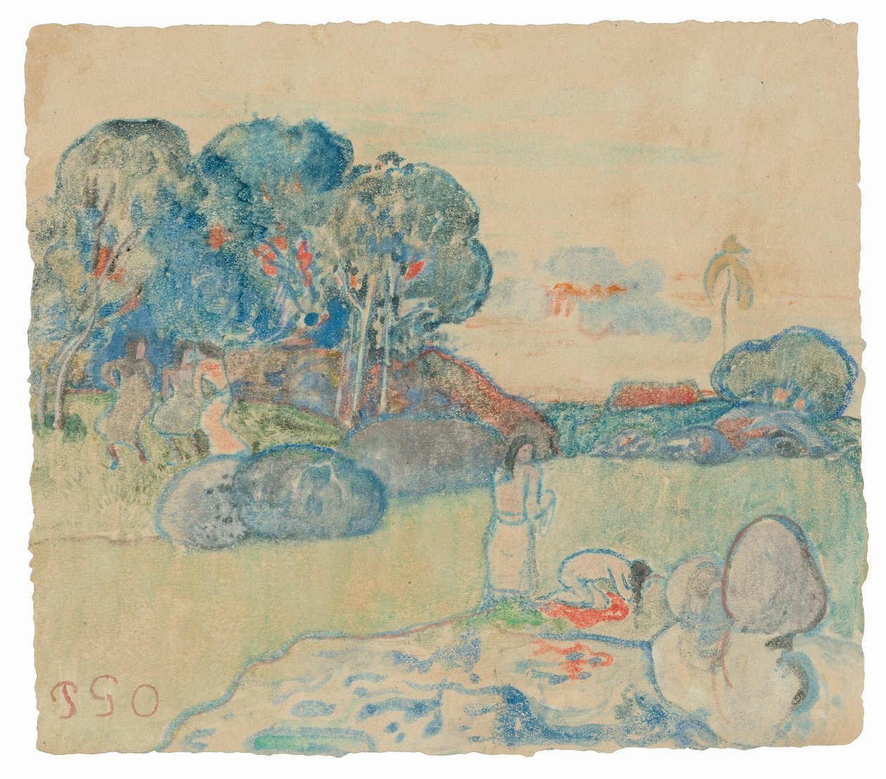 Paysage tahitien - Paul Gauguin