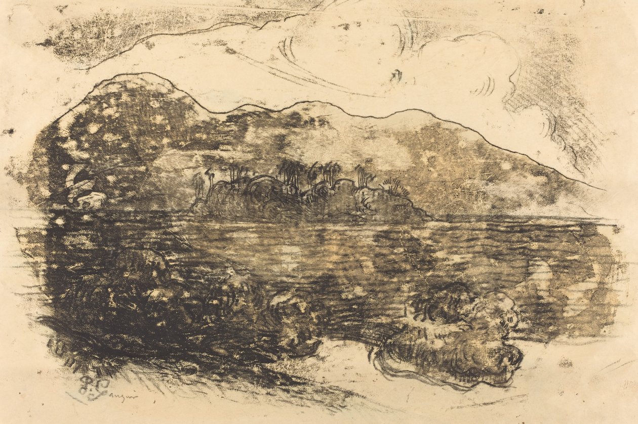 Rivage tahitien [recto], vers 1900 - Paul Gauguin
