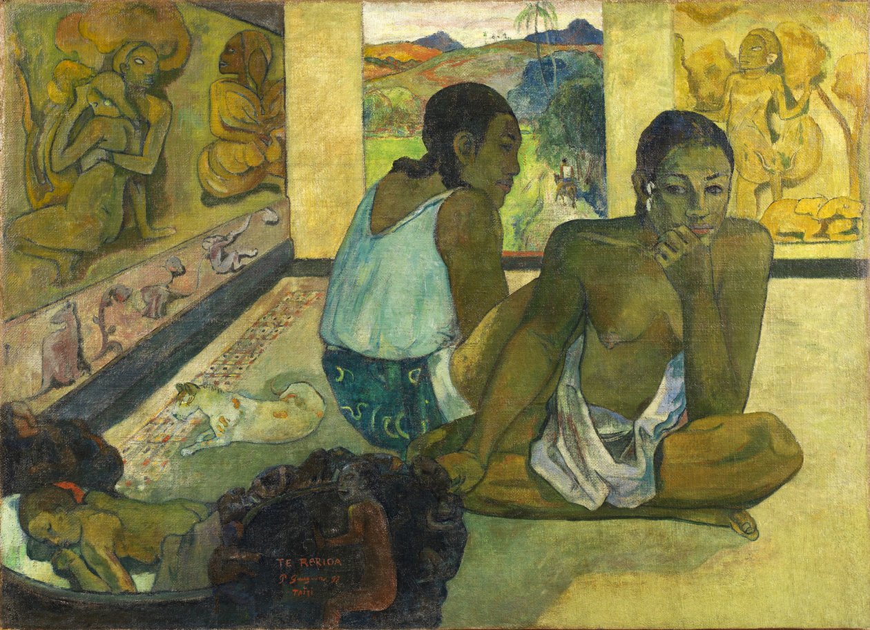 Tahitien :  Te rereioa Le rêve - Paul Gauguin