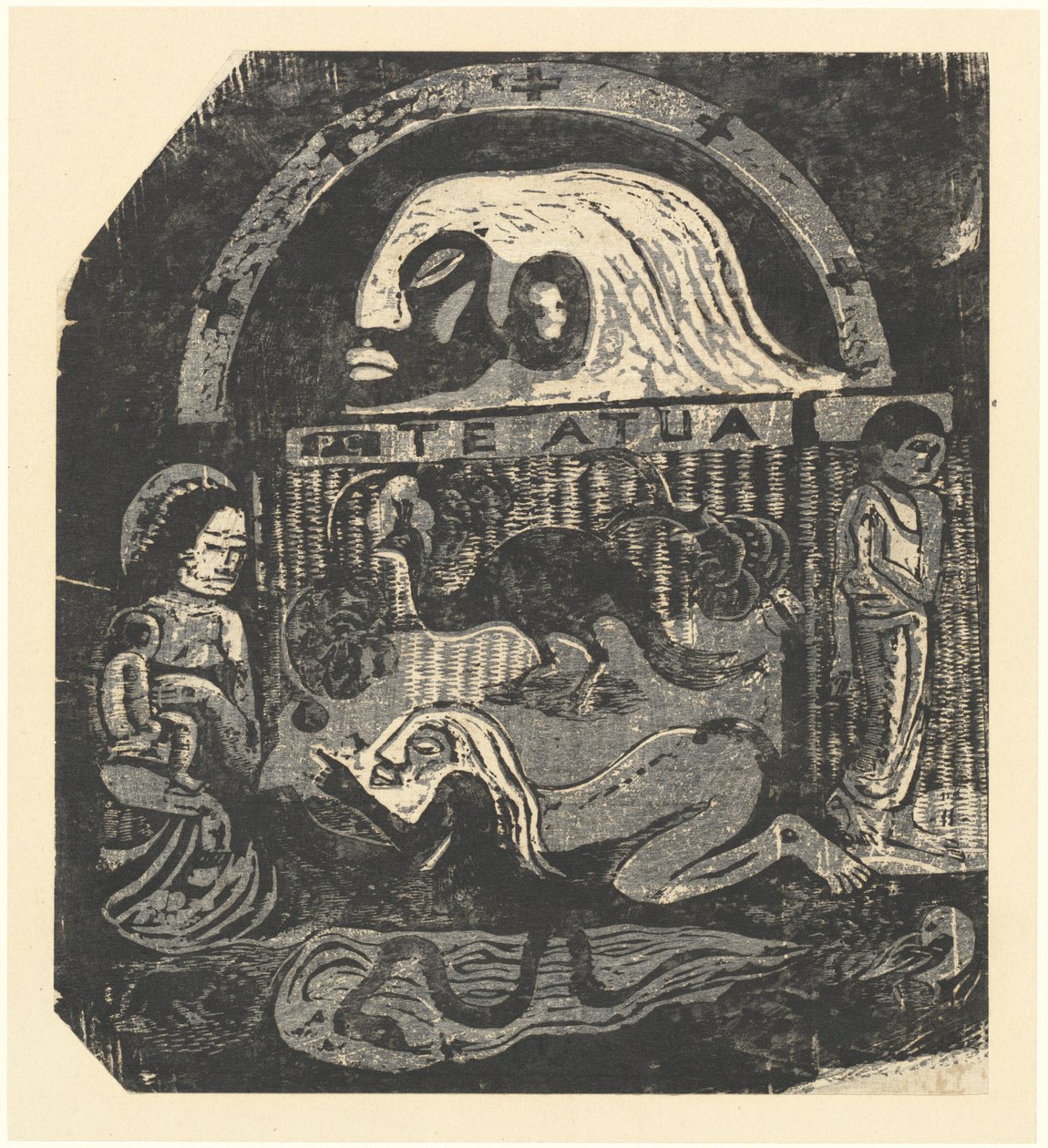 Les dieux (petite plaque) - Paul Gauguin