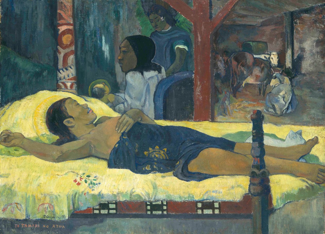 La naissance Te tamari no atua, 1896 - Paul Gauguin